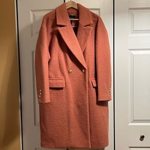 Salmon Women’s BCBG Boucle Coat - XL